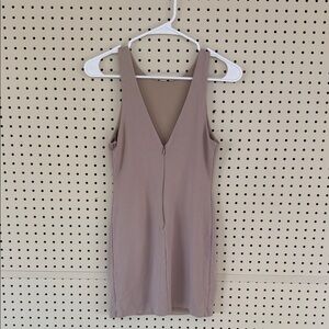 Forever 21 Sleeveless Taupe Mini Dress